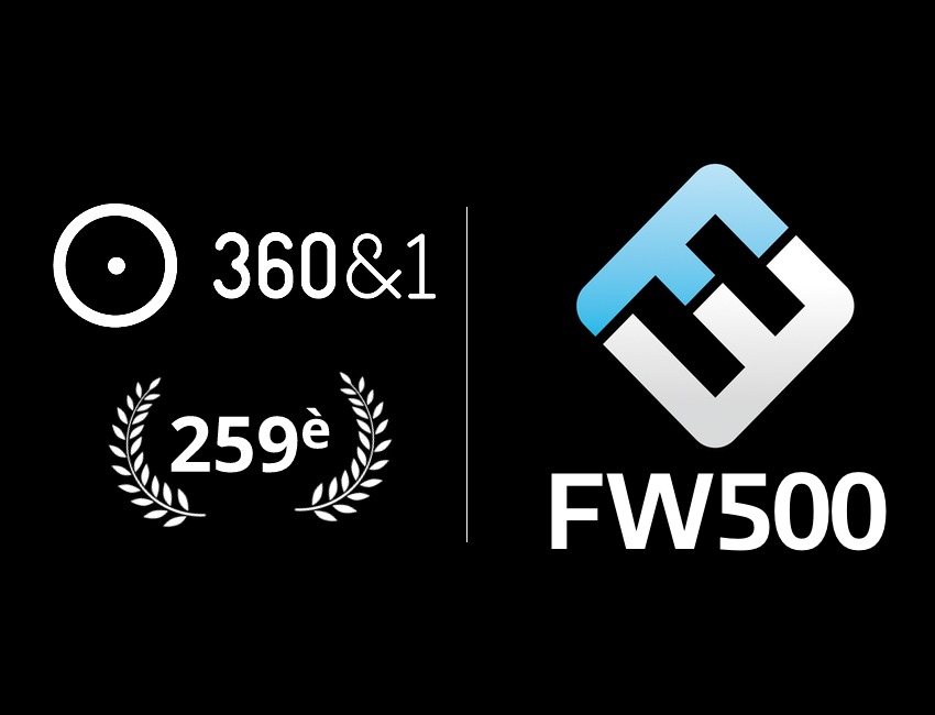 360&1 nommée 259ème du classement FW500